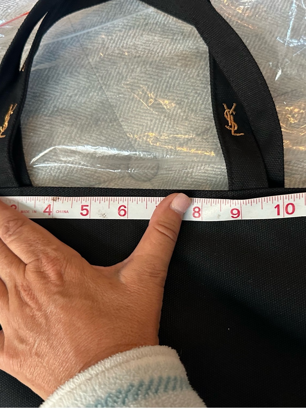 YSL Beauty Parfums Black Tote Bag – NEW Hot Pink Silky Interior - Gift w Purchas - Picture 14 of 16